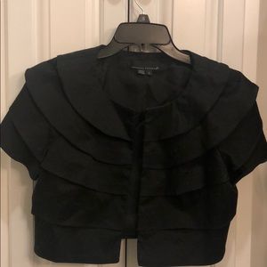 Cropped short sleeve jacket